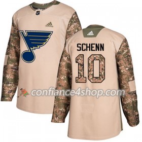 Adidas Maillot de Hockey St. Louis Blues Brayden Schenn 10 2017-2018 Camo Veterans Day Practice Authentic - Homme